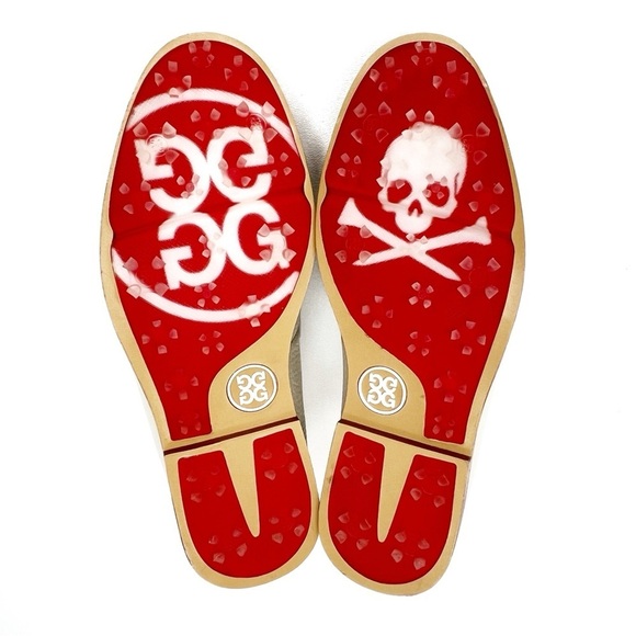 New G/FORE Womens Golf Shoes Size 7 Leather Loafers Tassel Brogue Cruiser Stone - Picture 6 of 10